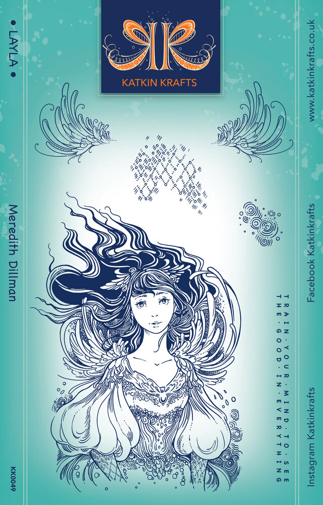 Katkin Krafts Layla A5 Clear Stamp Set (KK0049) (OUTLET)