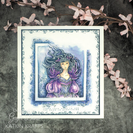 Katkin Krafts Layla A5 Clear Stamp Set (KK0049) (OUTLET)