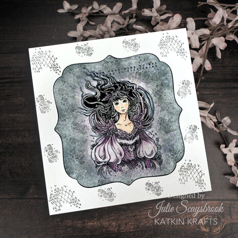 Katkin Krafts Layla A5 Clear Stamp Set (KK0049) (OUTLET)