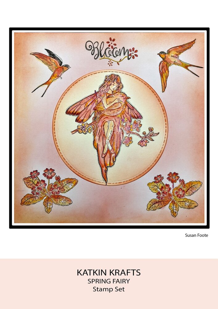 Katkin Krafts Spring Fairy A5 Clear Stamp Set (KK0044) (OUTLET) Katkin Krafts Spring Fairy A5 Clear Stamp Set (KK0044) (OUTLET)