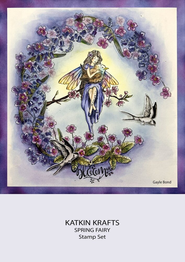 Katkin Krafts Spring Fairy A5 Clear Stamp Set (KK0044) (OUTLET) Katkin Krafts Spring Fairy A5 Clear Stamp Set (KK0044) (OUTLET)