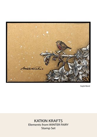 Katkin Krafts Winter Fairy A5 Clear Stamp Set (KK0043) (OUTLET)