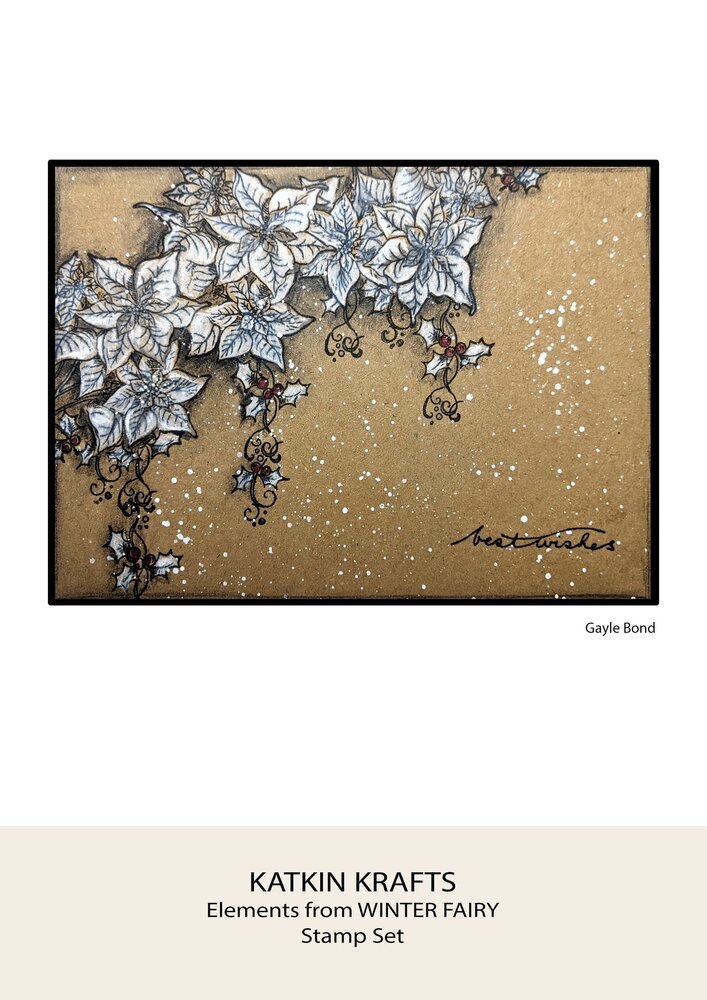 Katkin Krafts Winter Fairy A5 Clear Stamp Set (KK0043) (OUTLET)