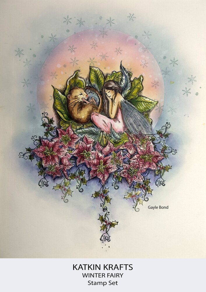 Katkin Krafts Winter Fairy A5 Clear Stamp Set (KK0043) (OUTLET)