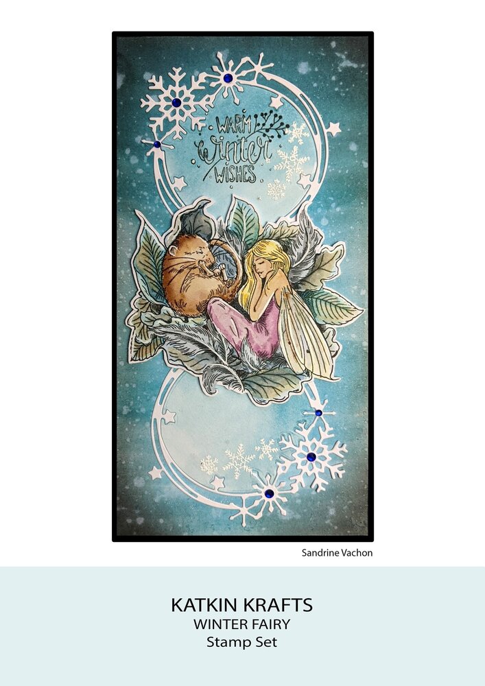 Katkin Krafts Winter Fairy A5 Clear Stamp Set (KK0043) (OUTLET)