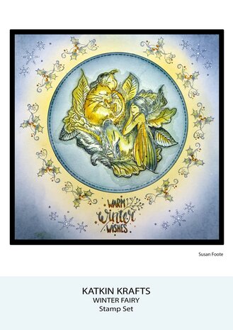 Katkin Krafts Winter Fairy A5 Clear Stamp Set (KK0043) (OUTLET)