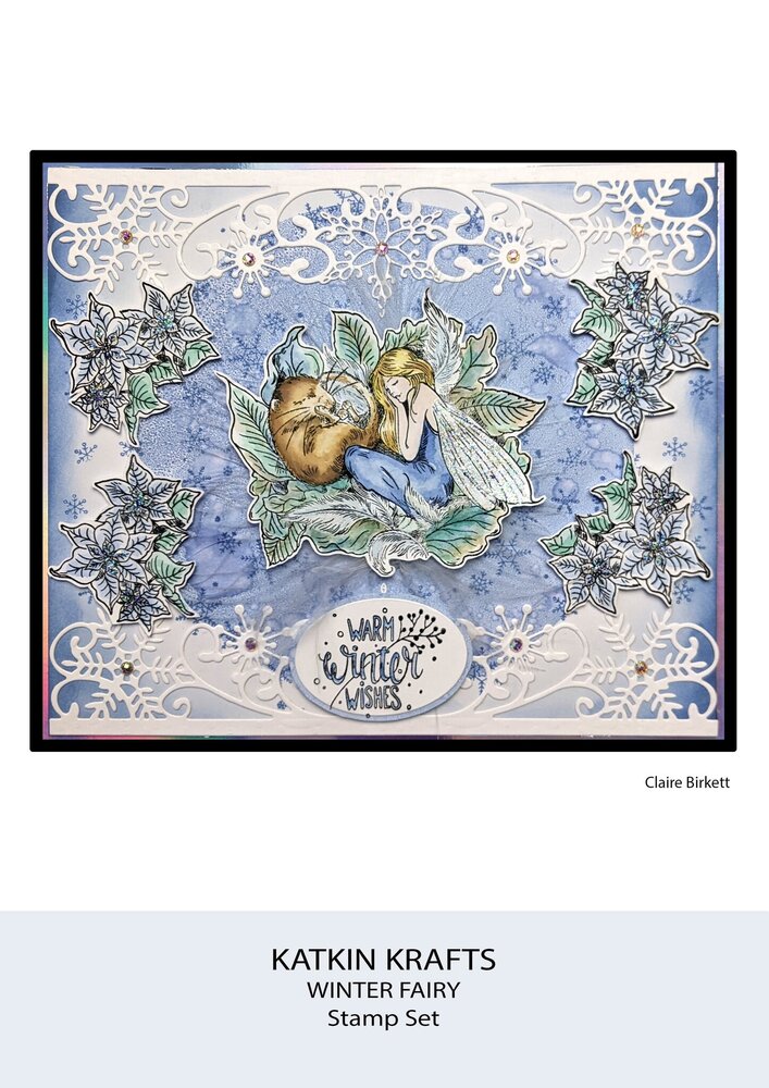 Katkin Krafts Winter Fairy A5 Clear Stamp Set (KK0043) (OUTLET)