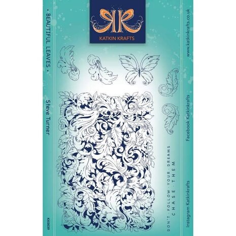 Katkin Krafts Beautiful Leaves Clear Stamp Set (KK0039) (OUTLET)