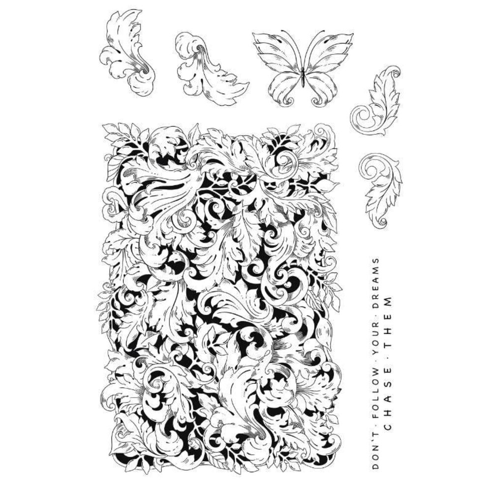 Katkin Krafts Beautiful Leaves Clear Stamp Set (KK0039) (OUTLET)