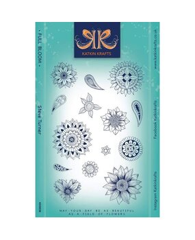 Katkin Krafts Full Bloom Clear Stamp Set (KK0038) (OUTLET)