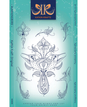 Katkin Krafts Hummingbird A5 Clear Stamp Set (KK0035) (OUTLET)