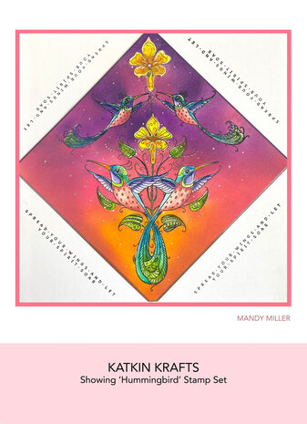 Katkin Krafts Hummingbird A5 Clear Stamp Set (KK0035) (OUTLET)
