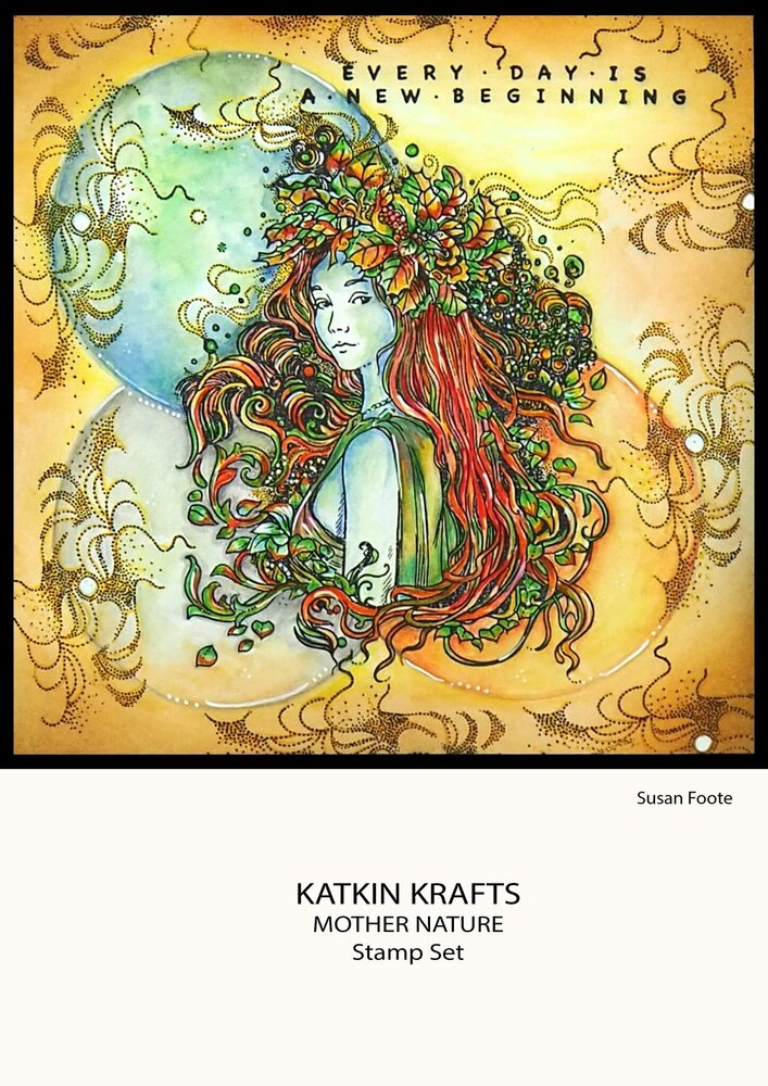 Katkin Krafts Mother Nature A5 Clear Stamp Set (KK0032) (OUTLET)