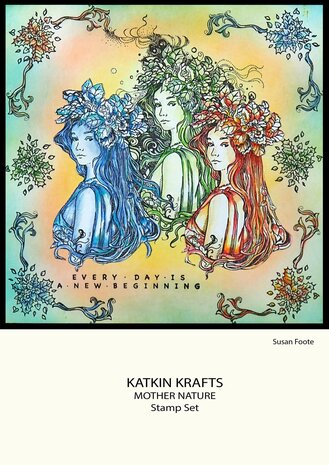 Katkin Krafts Mother Nature A5 Clear Stamp Set (KK0032) (OUTLET)