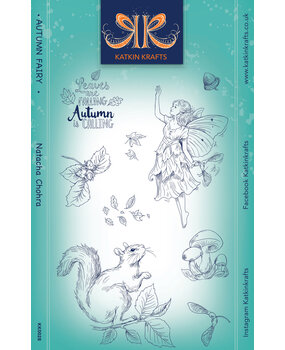 Katkin Krafts Autumn Fairy A5 Clear Stamp Set (KK0028) (OUTLET)