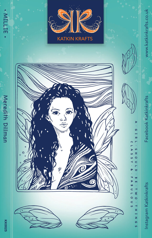 Katkin Krafts Millie A5 Clear Stamp Set (KK0025) (OUTLET)