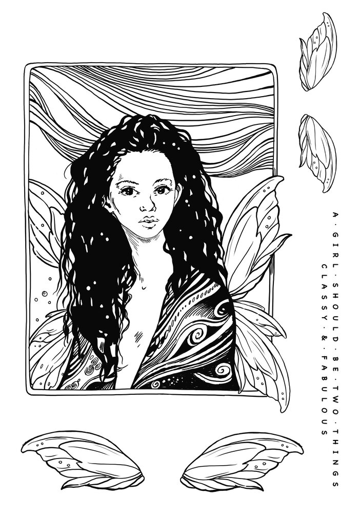 Katkin Krafts Millie A5 Clear Stamp Set (KK0025) (OUTLET)