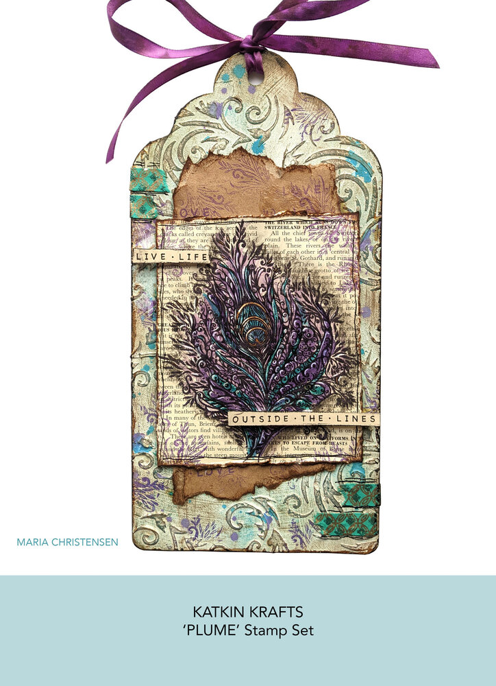 Katkin Krafts Plume A5 Clear Stamp Set (KK0018) (OUTLET)