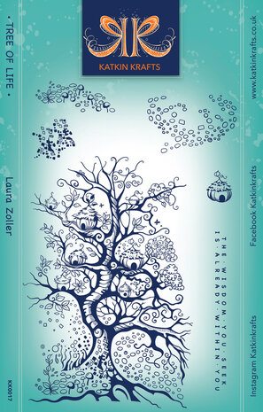 Katkin Krafts Tree Of Life A5 Clear Stamp Set (KK0017) (OUTLET)