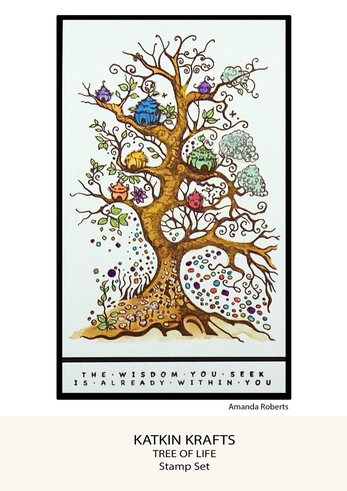 Katkin Krafts Tree Of Life A5 Clear Stamp Set (KK0017) (OUTLET)