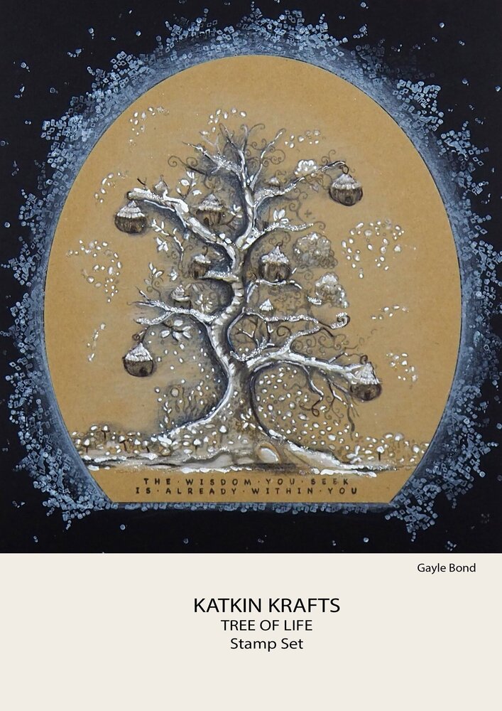 Katkin Krafts Tree Of Life A5 Clear Stamp Set (KK0017) (OUTLET)