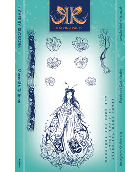 Katkin Krafts Cherry Blossom A5 Clear Stamp Set (KK0014) (OUTLET)
