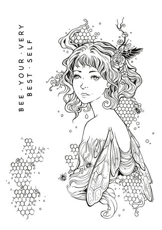 Katkin Krafts Honey & Bees A5 Clear Stamp Set (KK0008) (OUTLET)