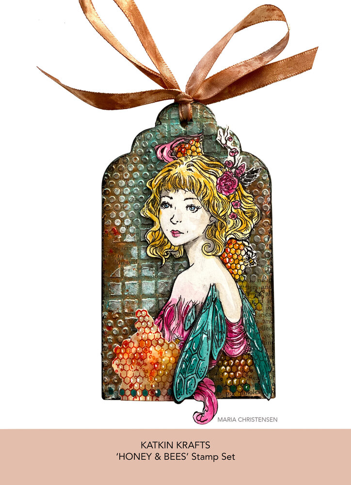 Katkin Krafts Honey & Bees A5 Clear Stamp Set (KK0008) (OUTLET)