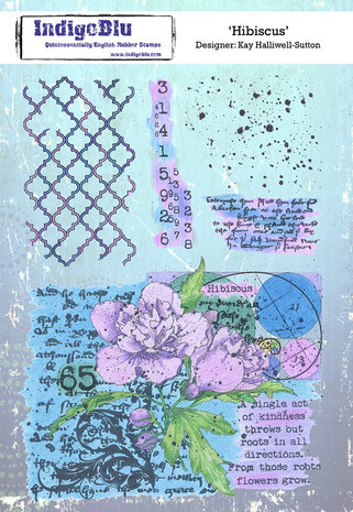 IndigoBlu Hibiscus A5 Rubber Stamps (IND1003) (OUTLET) IndigoBlu Hibiscus A5 Rubber Stamps (IND1003) (OUTLET)