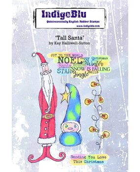 IndigoBlu Tall Santa A6 Rubber Stamps (IND1001) (OUTLET)