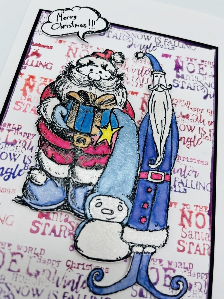 IndigoBlu Tall Santa A6 Rubber Stamps (IND1001) (OUTLET)