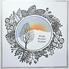 IndigoBlu Foliage Wreath A5 Rubber Stamps (IND0812) (OUTLET)