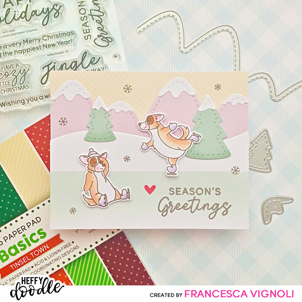 Heffy Doodle Ice Pups Clear Stamps (HFD0510) (OUTLET) Heffy Doodle Ice Pups Clear Stamps (HFD0510) (OUTLET)