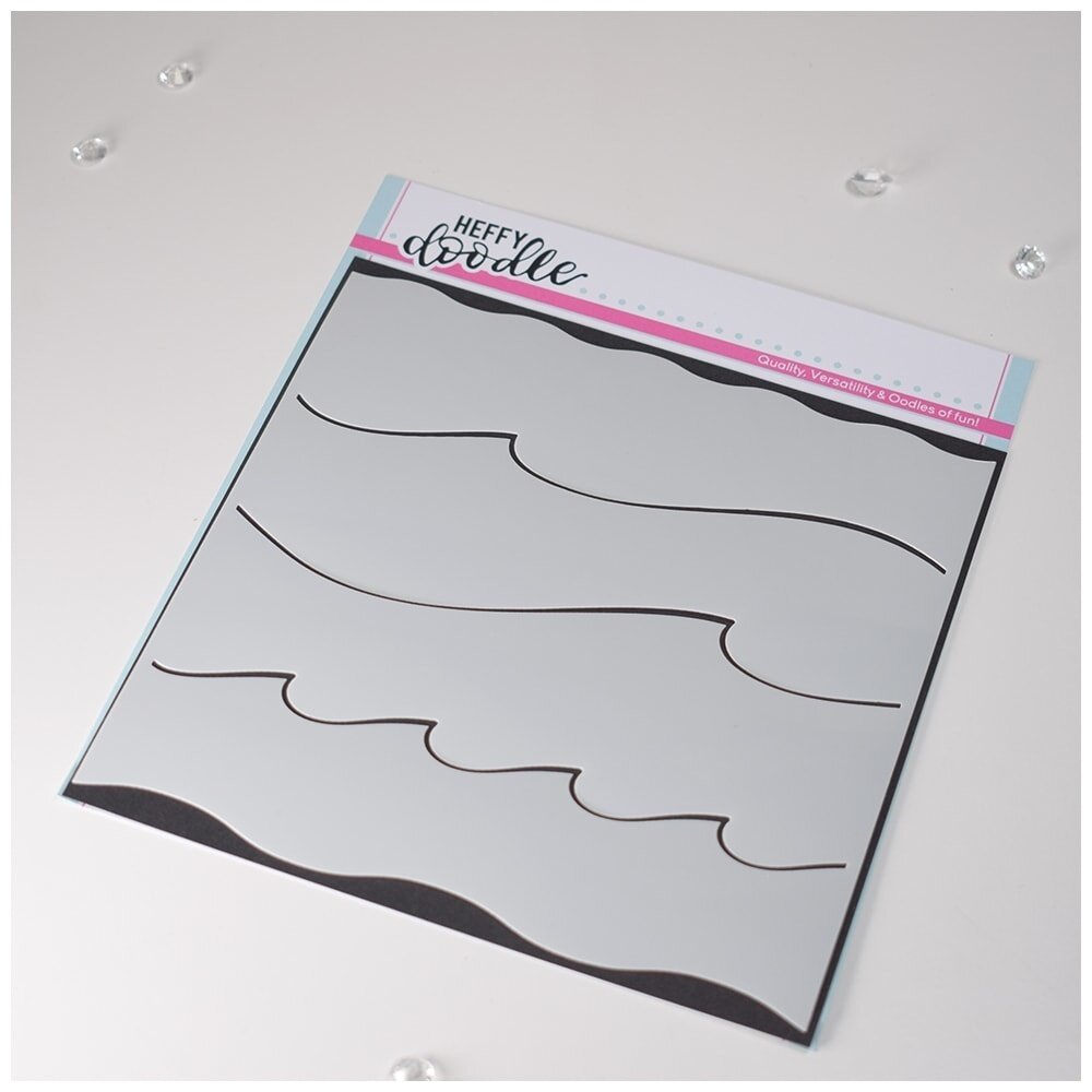 Heffy Doodle Stormy Seas Stencil (HFD0238) (OUTLET) Heffy Doodle Stormy Seas Stencil (HFD0238) (OUTLET)