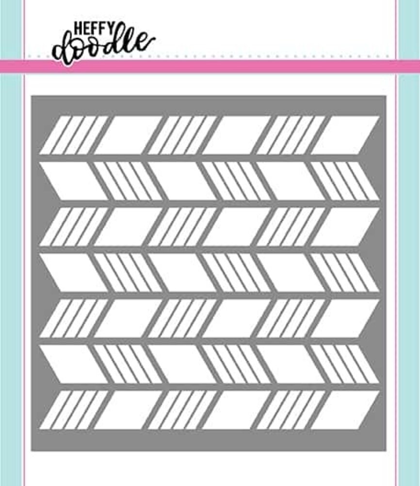 Heffy Doodle Slants VS Rhombies Stencil (HFD0097) (OUTLET) Heffy Doodle Slants VS Rhombies Stencil (HFD0097) (OUTLET)