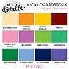 Heffy Doodle Multipack Mix-2 Letter Size Cardstock (24pcs) (HFD-MCCMIX2) (OUTLET)