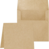 Graphic 45 Square Cards 5 1/4x5 1/4 Inch with Envelopes - Kraft (4502656) (OUTLET) Graphic 45 Square Cards 5 1/4x5 1/4 Inch with Envelopes - Kraft (4502656) (OUTLET)