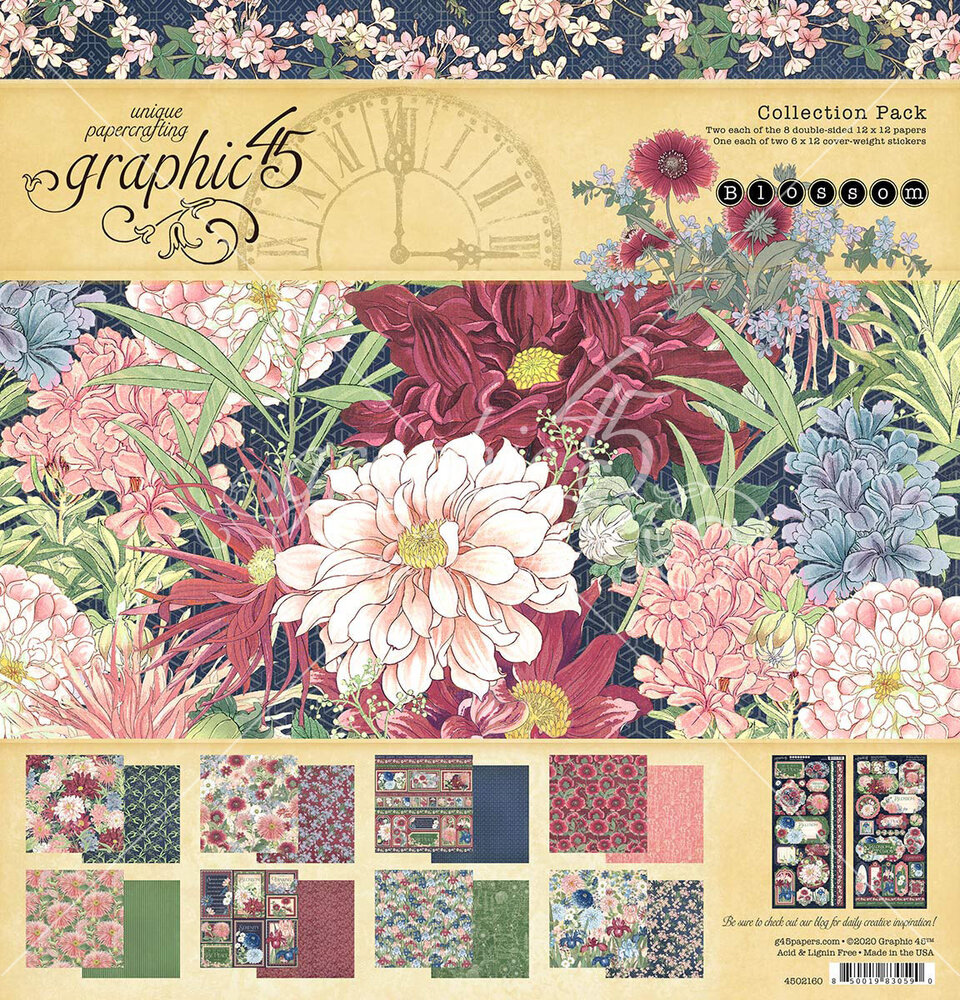 Graphic 45 Blossom 12x12 Inch Collection Pack (4502160) (OUTLET) Graphic 45 Blossom 12x12 Inch Collection Pack (4502160) (OUTLET)
