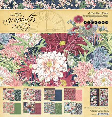 Graphic 45 Blossom 12x12 Inch Collection Pack (4502160) (OUTLET) Graphic 45 Blossom 12x12 Inch Collection Pack (4502160) (OUTLET)