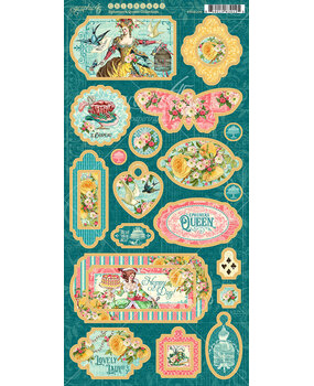 Graphic 45 Ephemera Queen Chipboard (4502106) (OUTLET) Graphic 45 Ephemera Queen Chipboard (4502106) (OUTLET)