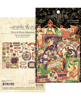 Graphic 45 Fruit & Flora Die-cut Assortment (4502005) (OUTLET) Graphic 45 Fruit & Flora Die-cut Assortment (4502005) (OUTLET)
