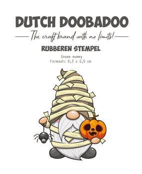 Dutch Doobadoo Rubber Stamp Gnome Mummy (497.004.022) (OUTLET)