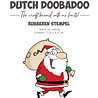 Dutch Doobadoo Rubber Stamp Santa Is Coming (497.004.014) (OUTLET)