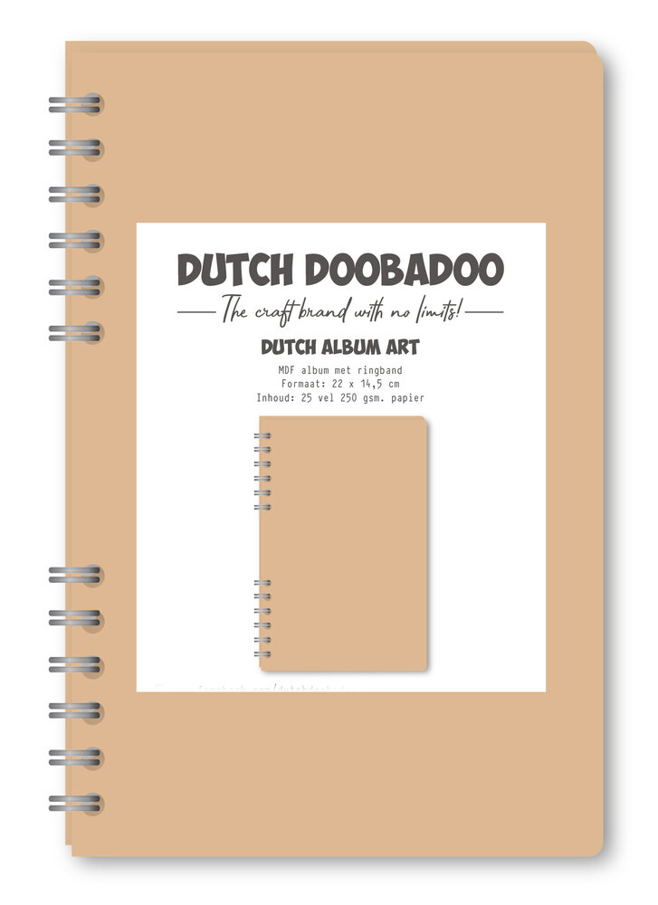 Dutch Doobadoo Dutch Album Art A5 MDF Album w/ Ring Binder (474.300.010) (OUTLET) Dutch Doobadoo Dutch Album Art A5 MDF Album w/ Ring Binder (474.300.010) (OUTLET)