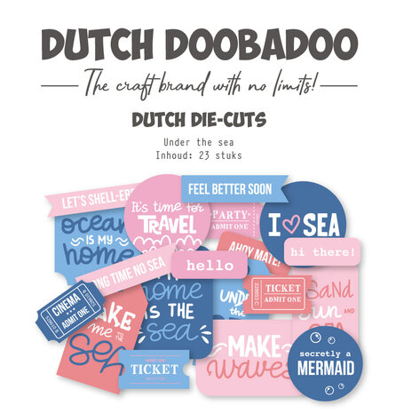Dutch Doobadoo Sea World Die-cuts Under the Sea (23pcs) (474.007.507) (OUTLET)