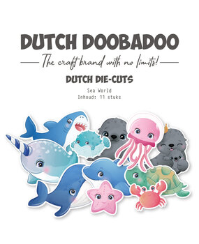 Dutch Doobadoo Sea World Die-cuts Sea World (11pcs) (474.007.506) (OUTLET)