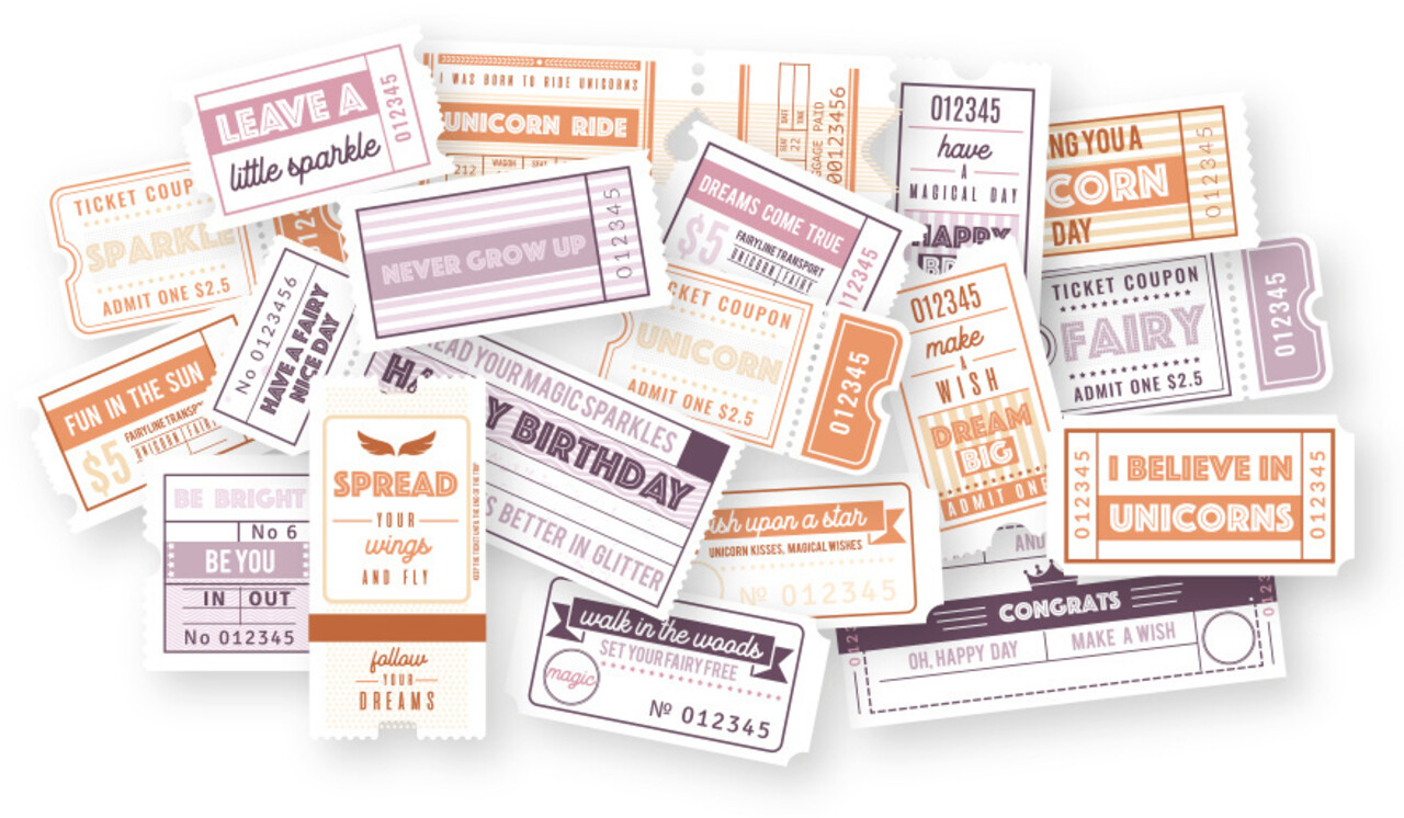 Dutch Doobadoo Woodland Springs Dutch Die-Cuts Tickets (18pcs) (474.007.060) (OUTLET)