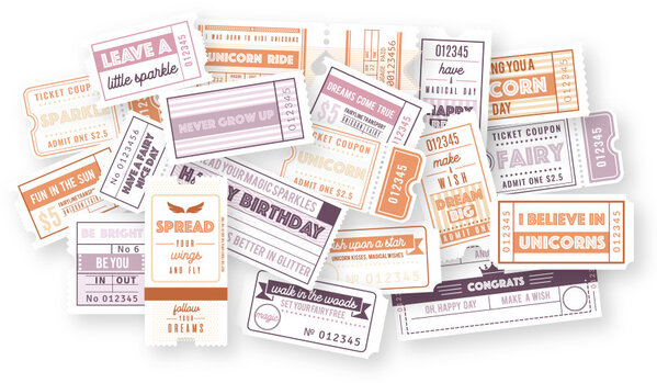 Dutch Doobadoo Woodland Springs Dutch Die-Cuts Tickets (18pcs) (474.007.060) (OUTLET)