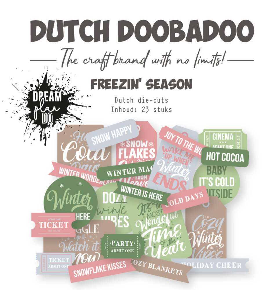 Dutch Doobadoo Dream Plan Do Freezin' Season Dutch Die-cuts (23pcs) (474.007.055) (OUTLET)