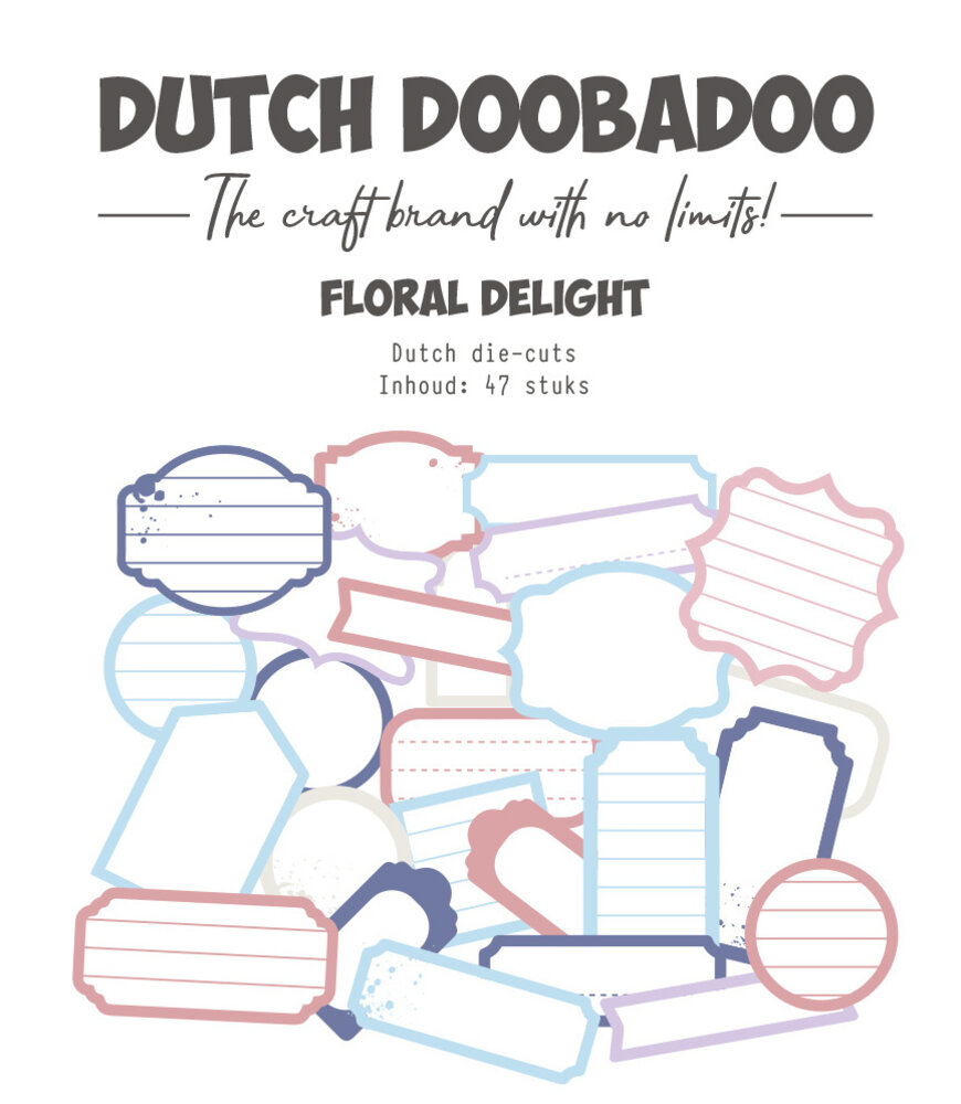 Dutch Doobadoo Dream Plan Do Floral Delight Dutch Die-Cuts (47pcs) (474.007.034) (OUTLET)